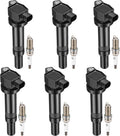BDFHYK 6 Ignition Coil UF558 and 6 Iridium Spark Plug 4469 for Kia Rondo 2007-2011, Magentis 2007-2010, Optima 2006-2010 2.7L V6