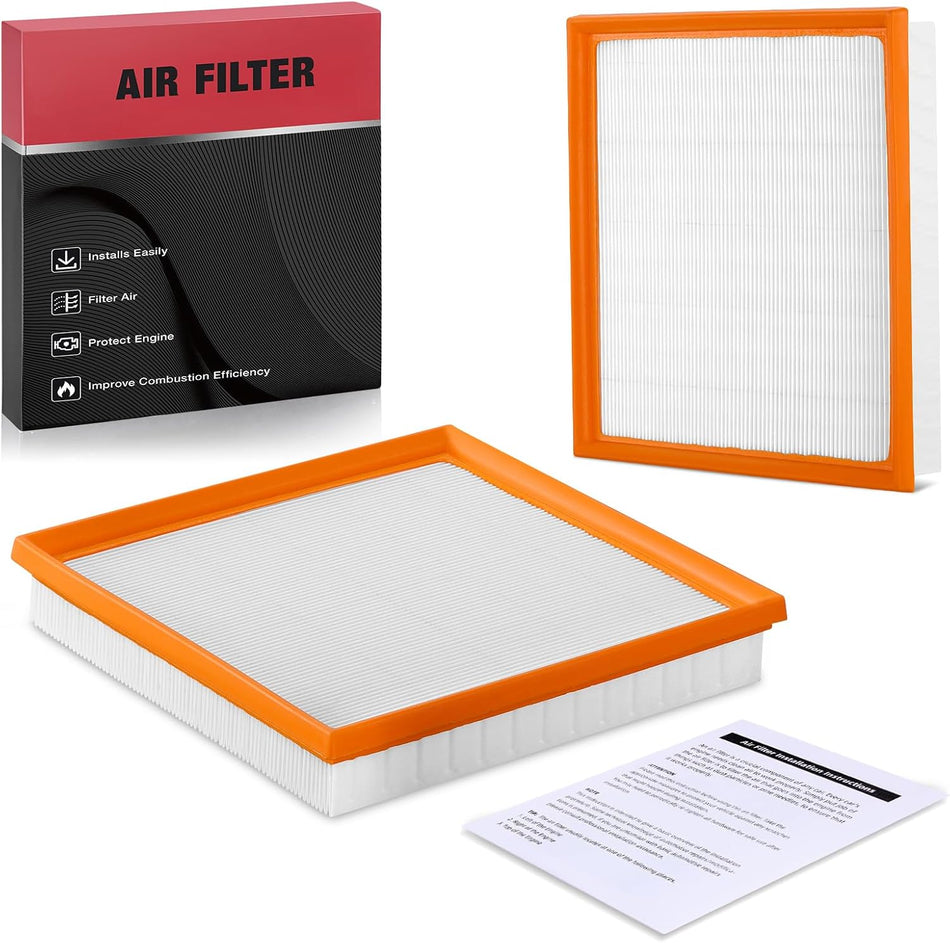 BDFHYK CA12295 2 PCS Engine Air Filter Compatible with Subaru Ascent Crosstrek Foreste Impreza Legacy Outback WRX 2017-2022 H4, Flexible Panel, Replace# 16546-AA16A