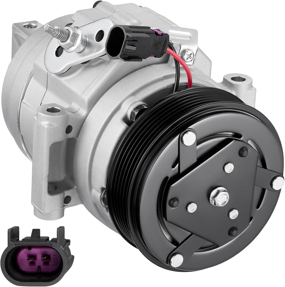 BDFHYK 68649 Air Conditioning A/C Compressor with Clutch Compatible with Ford Fusion V6 3.5L 2010-2012, Compatible with Lincoln MKZ V6 3.5L 2007-2012