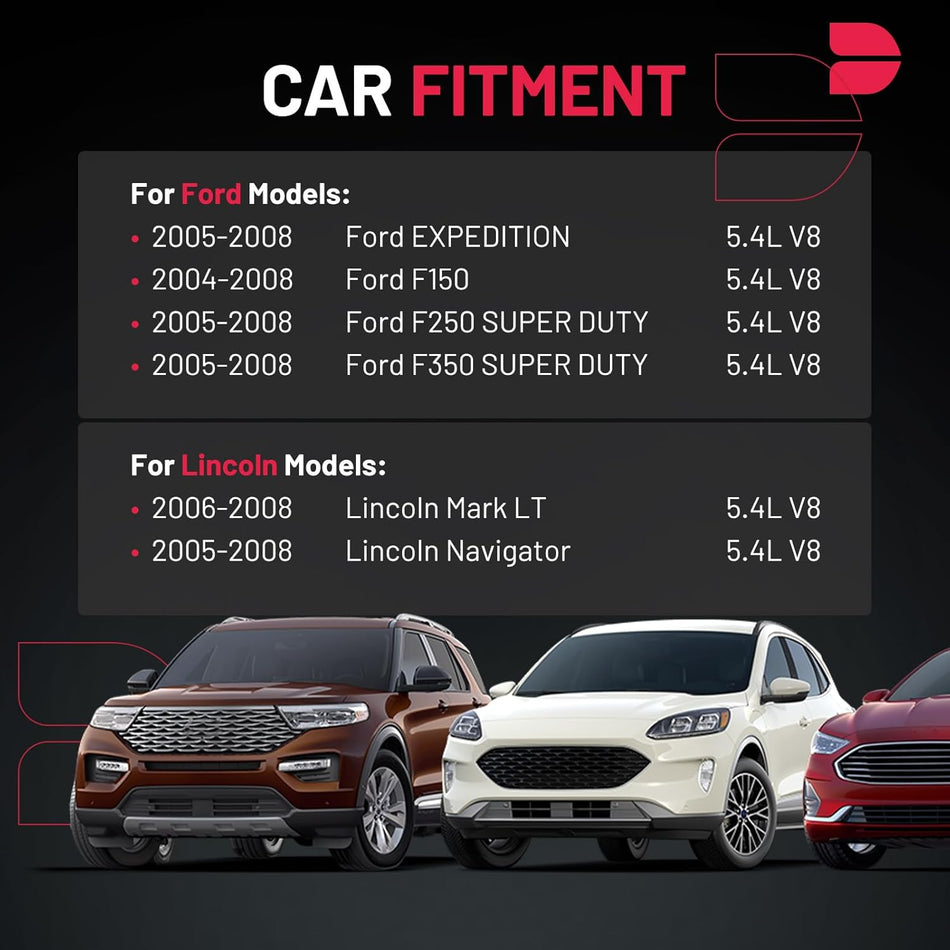 BDFHYK 8 Pack Ignition Coils Compatible with Ford F150 Truck F250 Super Duty Truck, Compatible with Lincoln V8 V10 4.6L 5.4L 6.8L Replacement for 5C1584 E508 DG511 C1659 C1541 FD508