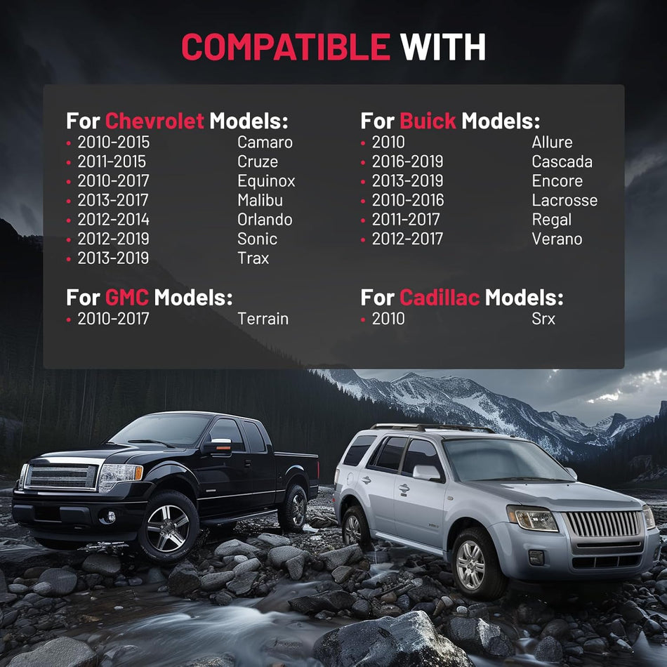 SYERAL Front Right Passenger Side Door Latch Lock Actuator Compatible with Buick Allure Cascada Encore Lacrosse Regal Verano,Compatible with Chevy Camaro Cruze Equinox Malibu Orlando Sonic Trax