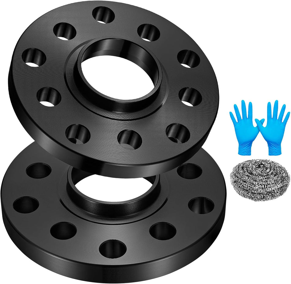 BDFHYK 5x100mm 5x112mm Wheel Bolt Pattern 15 mm Hubcentric Wheel Spacer Compatible with Audi A4 A6 Q3 VW Jetta Beetle Golf,Forged 5 Lug Wheel Adapters M14x1.5 & 57.1 mm Hub Bore, Set of 2