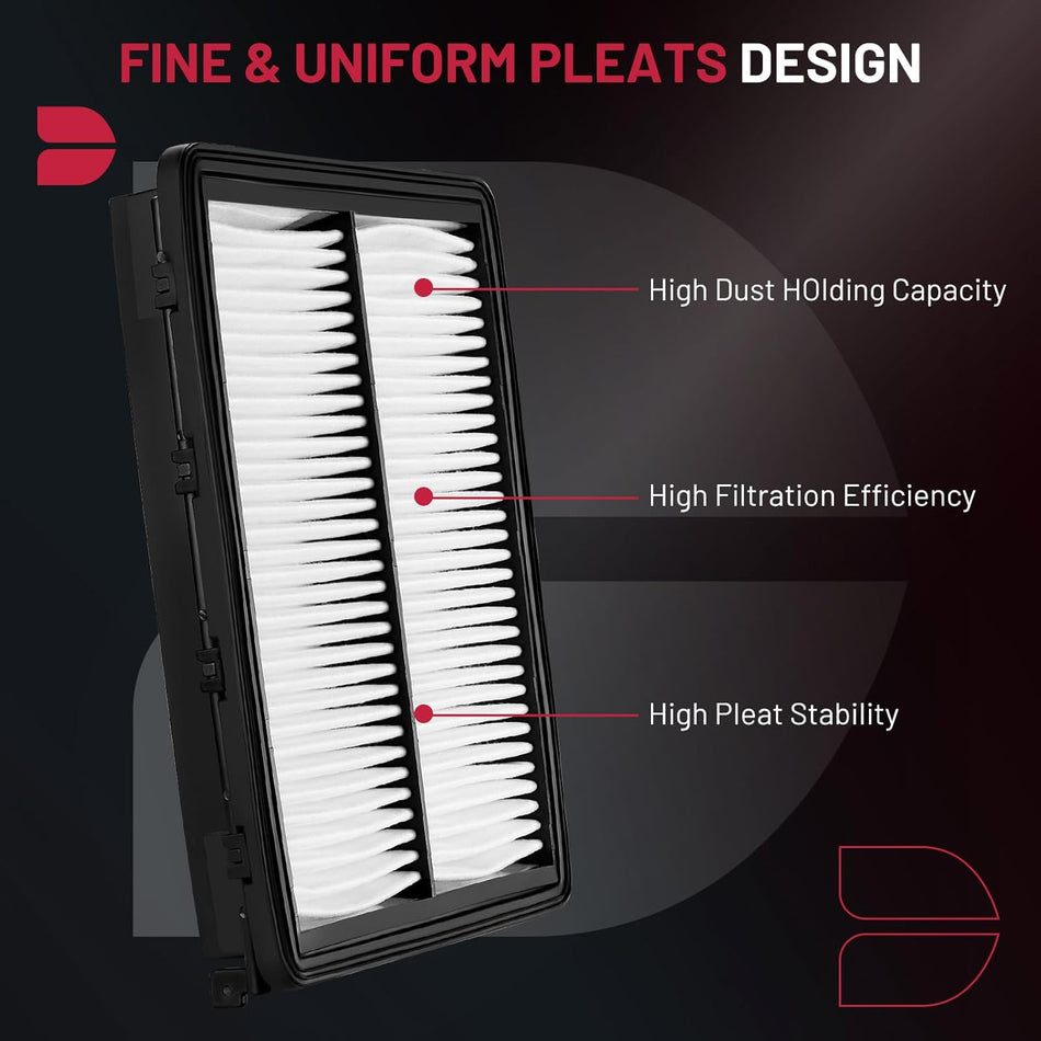 BDFHYK CA11943 2 PCS Engine Air Filter Compatible with Hyundai Santa Fe 2019-2020, Palisade, Santa Fe Sport, Compatible with Kia Sedona 2015-2021, Sorento 2016-2020, Telluride 2020-2023