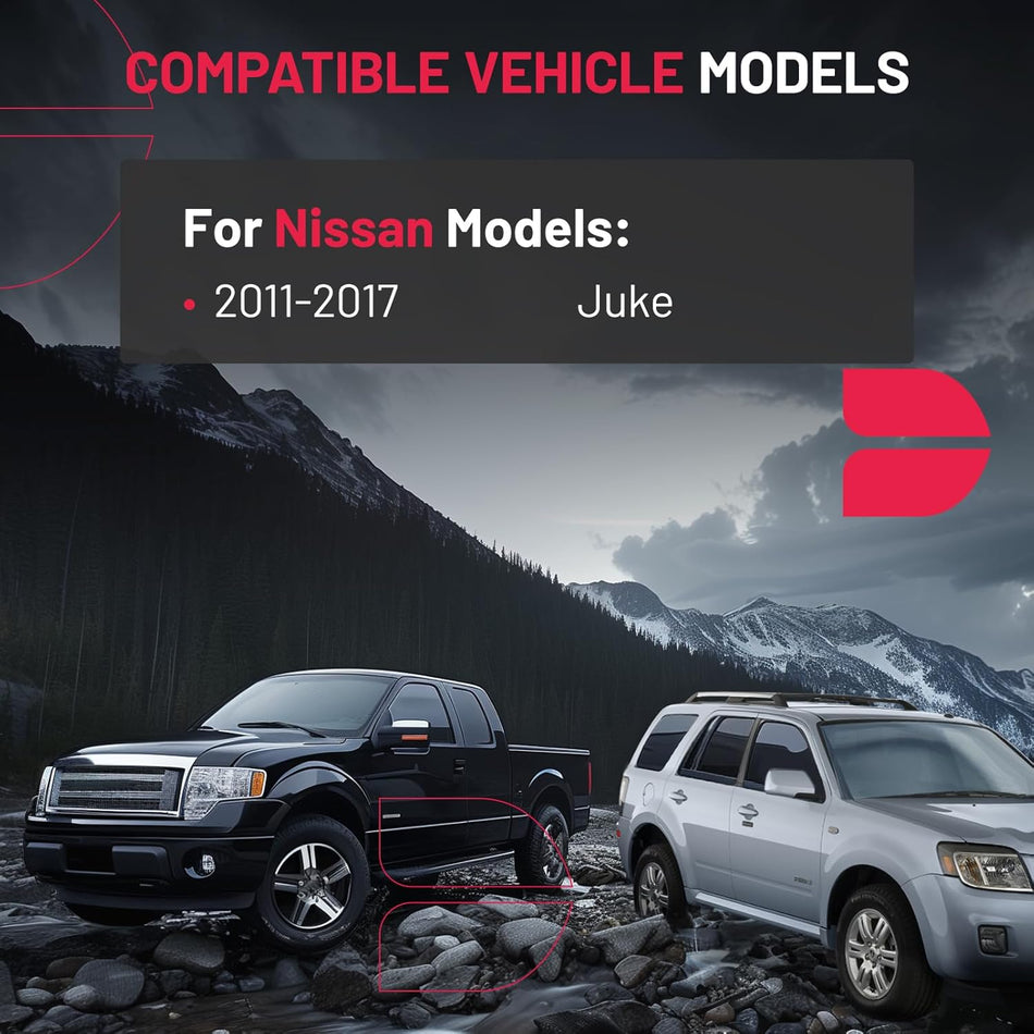 SYERAL Door Latch Lock Actuator Front Right Driver Side Compatible with Nissan Juke 2011-2017 Replaces 80500-1KM1A 805001KM1A 80500-1KM0A 805001KM0A