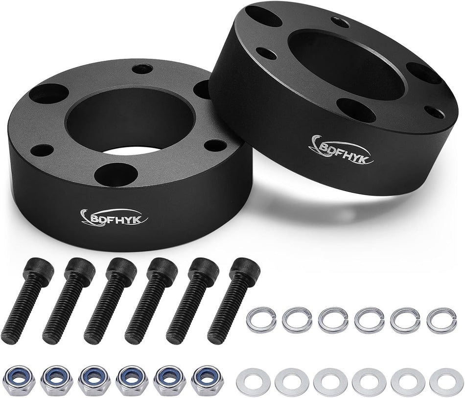 BDFHYK 3'' Front Leveling Lift Kit Compatible with 2007-2021 Silverado/GMC Sierra/Suburban 1500/Yukon,Compatible with Tahoe 2007-2020, Compatible with Avalanche 2007-2013, 2WD/4WD Front Strut Spacers