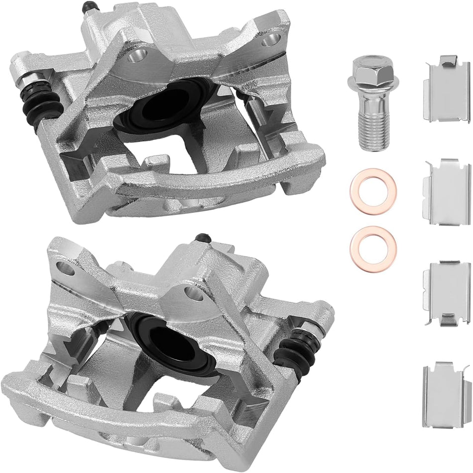 BDFHYK Rear Disc Brake Caliper Assembly w/ Bracket (2pcs) for Dodge Nitro & Jeep Liberty/Wrangler, 18B5047