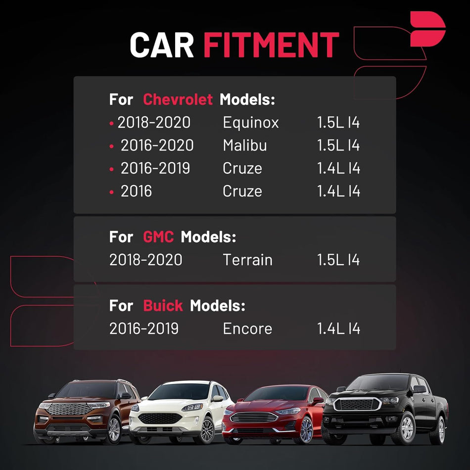 BDFHYK Ignition Coils UF802 and Iridium Spark Plug 91970 Compatible with Chevrolet Equinox Malibu Cruze GMC Terrain Buick Encore l4 1.4L 1.5L Replaces GN10797 C-939 C2036 ILNAR8B7G 12670053 Set of 4