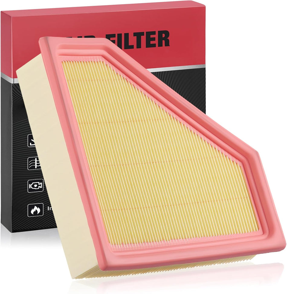 BDFHYK CA10488 Engine Air Filter Compatible with Ford 2008 2009 2010 2011 Focus 2.0L l4, Replace# AF1890, A3150C, A1890, 9890, PA5775, A35775