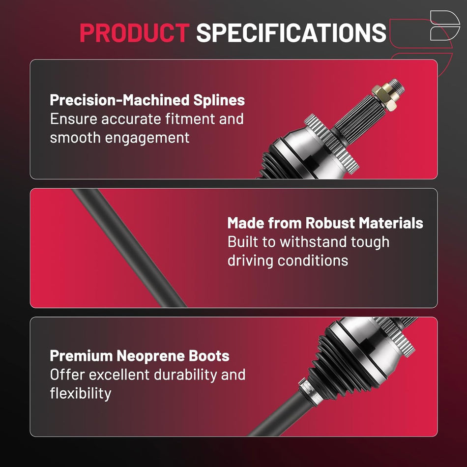 BDFHYK NCV71001K CV Axle Shaft Assembly Front Right Compatible with Compatible with Hyundai Sonata 2015-2019; Compatible with Kia Optima 2016-2020