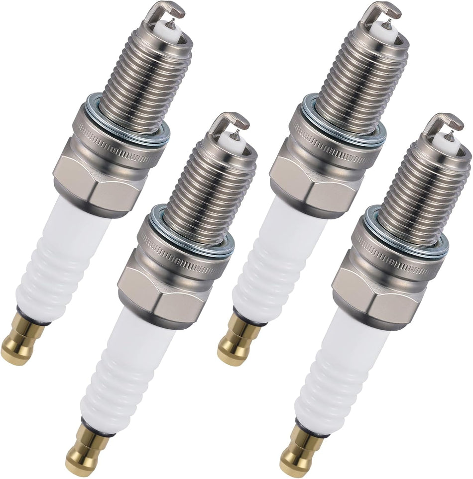 BDFHYK 4339 Iridium Spark Plugs Compatible with Lamborghini Diablo 1990, for BMW Z3 2001-2002, Z4 2006-2008, M3 2001-2006, 3.2L 5.7L L6 V12 Replacement for DCPR8E Set of 4