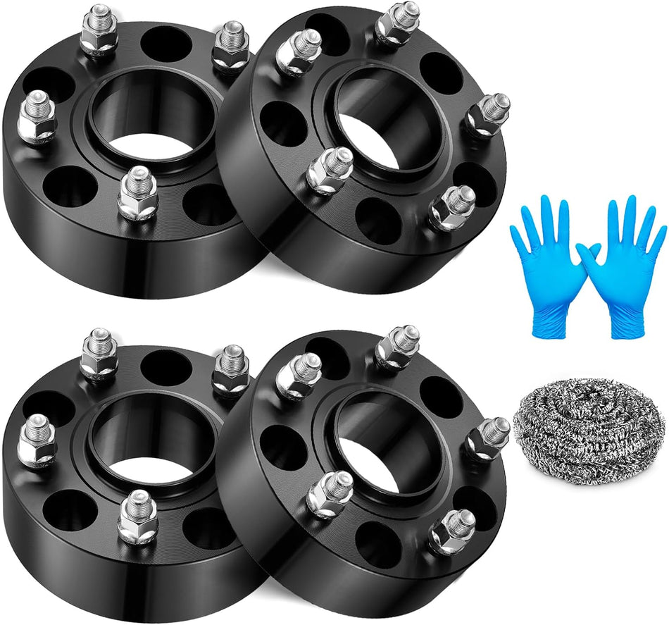BDFHYK 5x127mm Wheel Spacers 2 inch Hubcentric Wheel Spacer Compatible with Jeep Wrangler JK Grand Cherokee Commander 2009-2020 Journey, Forged 5 Lug Wheel Adapters 1/2X20 & 71.5 mm Hub Bore, Set of 4