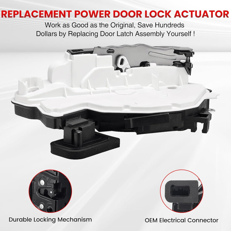 SYERAL Front Left Door Lock Actuator w/Motor 5K1837015E 6RD837015A Power Door Latch Compatible for 2012-2019 VW Bettle E-Golf Golf GTI Jetta Passat