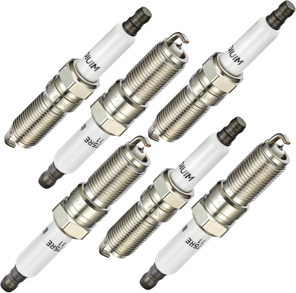 BDFHYK Set of 6 Iridium Spark Plug Compatible with Chevrolet Chevy Trailblazer EXT,Compatible with GMC Envoy,9-7x,Ascender,Rainier,Bravada,Vue 4.2L L6 Replacement for 41-103 ILTR5B11 3474 7437