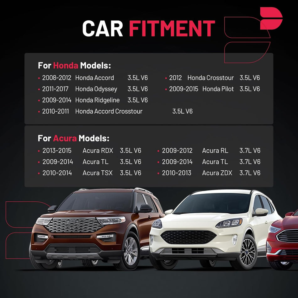 BDFHYK Ignition Coils Pack Compatible with Acura RL TL TSX ZDX MDX RDX Honda Accord Crosstour Odyssey Touring EX-L Pilot Ridgeline V6 3.5L 3.7L Coil for UF603 C1624 5C1681 GN10426 E1103 IC693 Set of 6