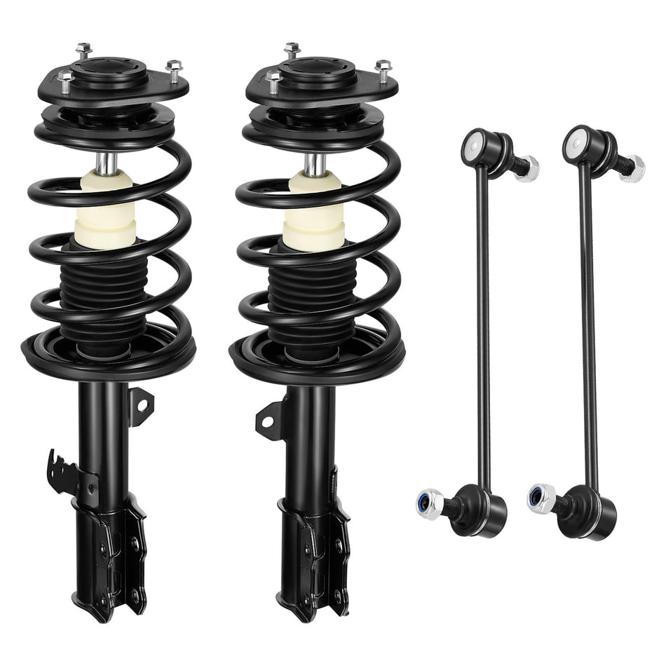 Front Struts and Sway Bar Links Kit Compatible with Toyota Corolla 2003–2008 1.8L L4 Replacement Suspension Kit