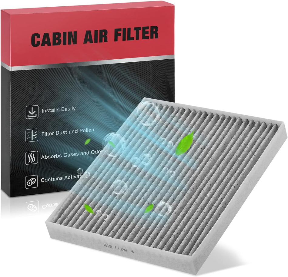 BDFHYK Cabin Air Filter with Activated Carbon Compatible with Kia Forte 2019-2023, Forte5 2020-2023, Rio 2018-2023, Compatible with Hyundai Accent 2018-2022, Elantra 2017-2020, Elantra GT 2018-2020