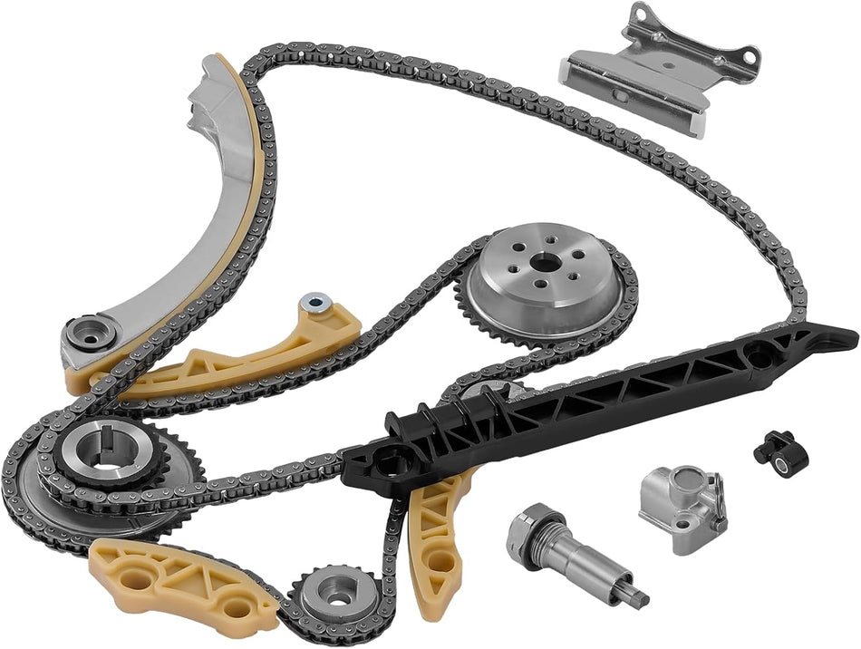 BDFHYK 2.4 Engine Timing Chain Kit with Tensioner Compatible with Buick Allure LaCrosse Regal Verano, Compatible with Chevy Equinox Captiva Sport, Compatible with GMC Terrain 2010-2017 2.4L L4 94201S