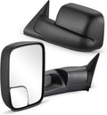 Towing Mirrors for Dodge Ram 1500 2500 3500 1994-1997, Power Adjustable, Flip-Up, Pair