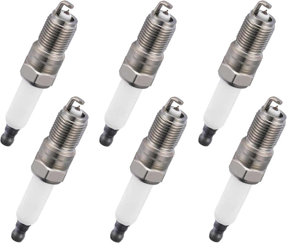 BDFHYK 4213 Iridium Spark Plugs Compatible with Buick Lucerne Terraza Impala Malibu Monte Carlo Uplander for Pontiac G6 Montana Aura Relay Vue 3.5L 3.9L V6 Replacement for IZTR4A11 Set of 6