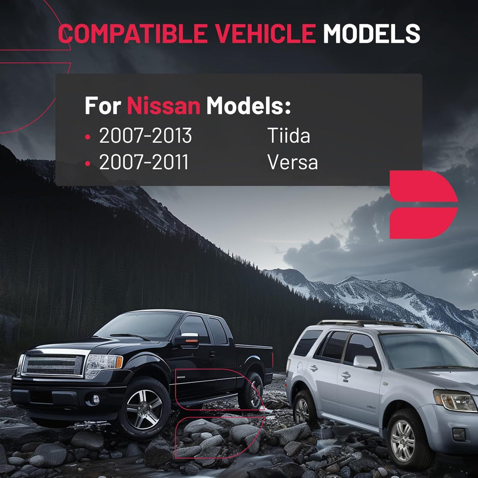 SYERAL Power Door Lock Actuator Front Left Driver Side Compatible with Nissan Tiida 2007-2013 Versa 2007-2011 Replaces 937-280 80501-EL000 80501EL00A 80501-EL00B