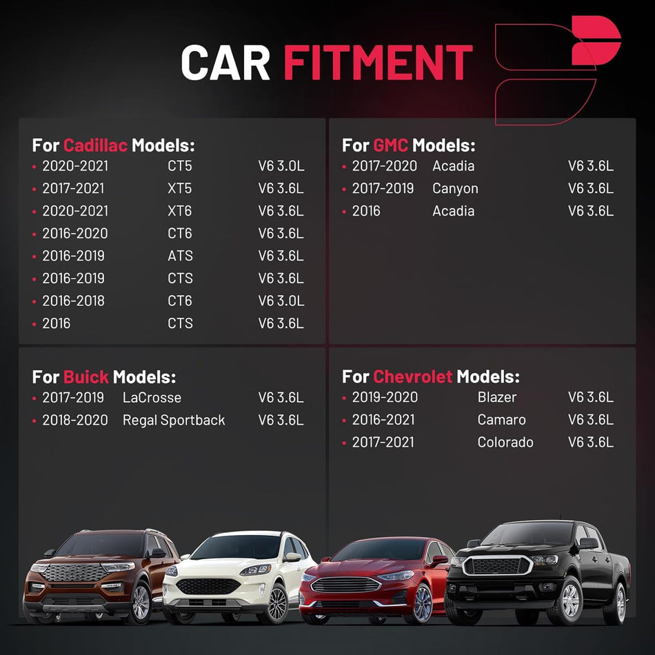 BDFHYK Ignition Coil Packs Compatible with Chevy Camaro Colorado Blazer,Compatible with GMC Acadia Canyon, Regal Sportback LaCrosse, CT5 CT6 XT5 XT6 ATS CTS V6 3.0L 3.6L Coil for UF830 C962 Set of 6