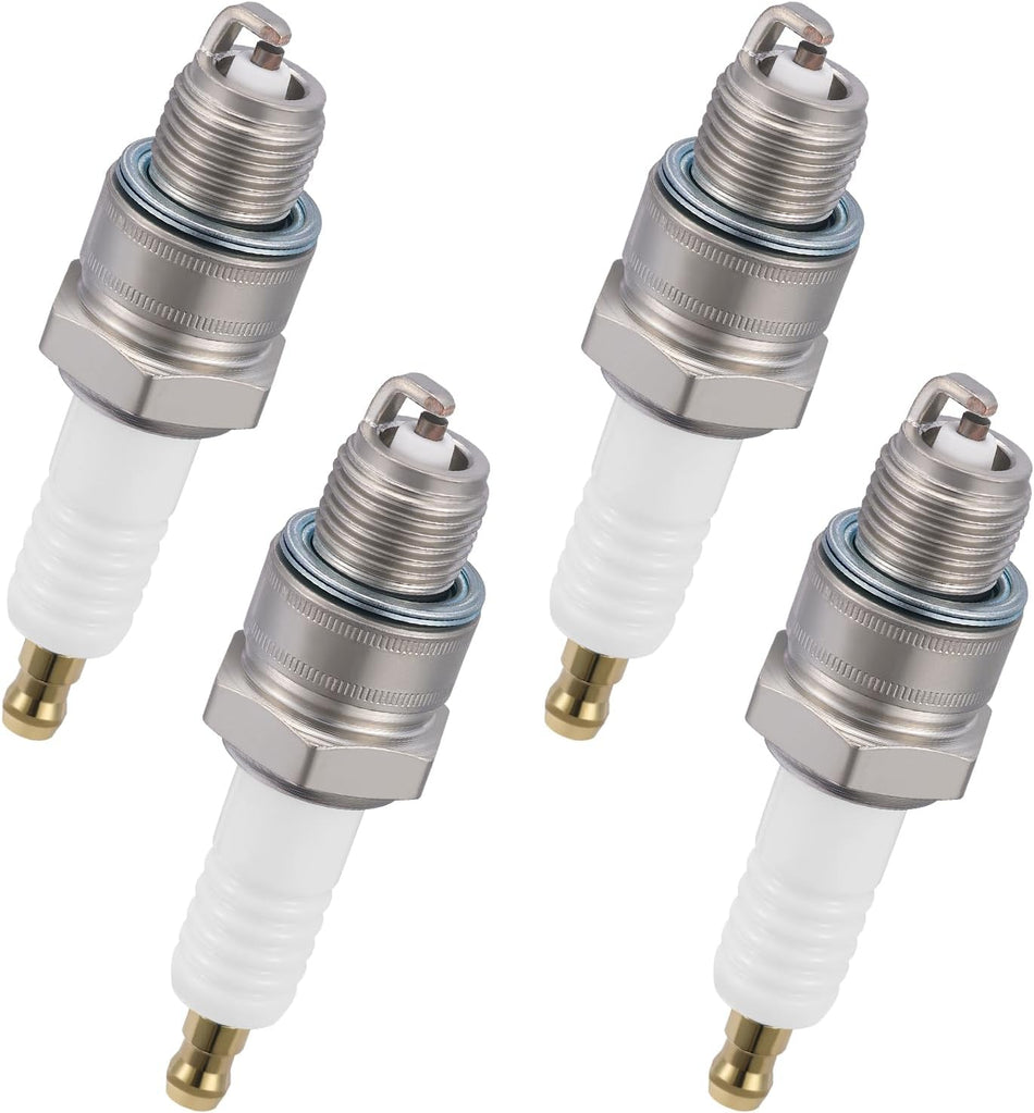 BDFHYK 6422 Spark Plugs Compatible with Aprilia compatible with Kawasaki for Suzuki for Volvo for Yamaha Universal Motorcycle Spark Plugs Replacement for BPR7HS Set of 4