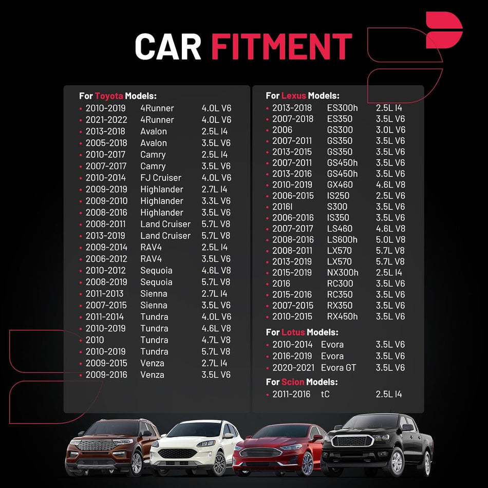 BDFHYK Ignition Coil UF487 Compatible with Lexus ES350 2007-2015 Lexus IS250 IS350 Lexus RX350 Toyota Avalon Camry Toyota RAV4 Sienna Toyota Coil Pack Coil for Lexus Lotus Evora 3.5L Set of 6