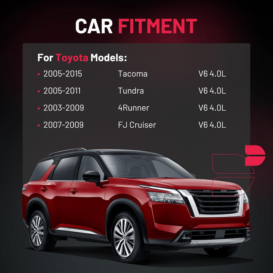 BDFHYK 6 Ignition Coil Pack UF495 and 6 Iridium Spark Plug 6176 Compatible with Toyota Tacoma Tundra 4Runner FJ Cruiser V6 4.0L 2005 2006 2007 2008 2009 2010 2011 2012 2013 2014 Coil for 5C1419 C1426