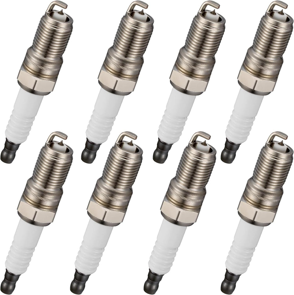 BDFHYK 9602 Iridium Spark Plugs Compatible with Buick Regal for Cadillac Escalade for Chevy Express Silverado Suburban for GMC Sierra Yukon 1.6L 3.3L 5.6L 6.0L L4 V6 V8 Engine HR8LII33U, Set of 8