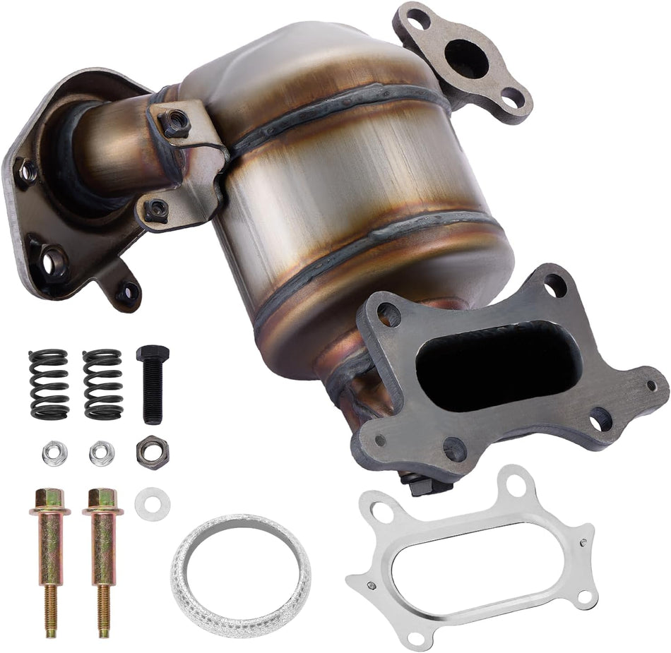 BDFHYK Front Exhaust Manifold Catalytic Converter with Gasket Kit Direct-Fit Compatible with Honda Fit 2015-2020, L4 1.5L, EPA Compliant, Replace 641585, 674-081