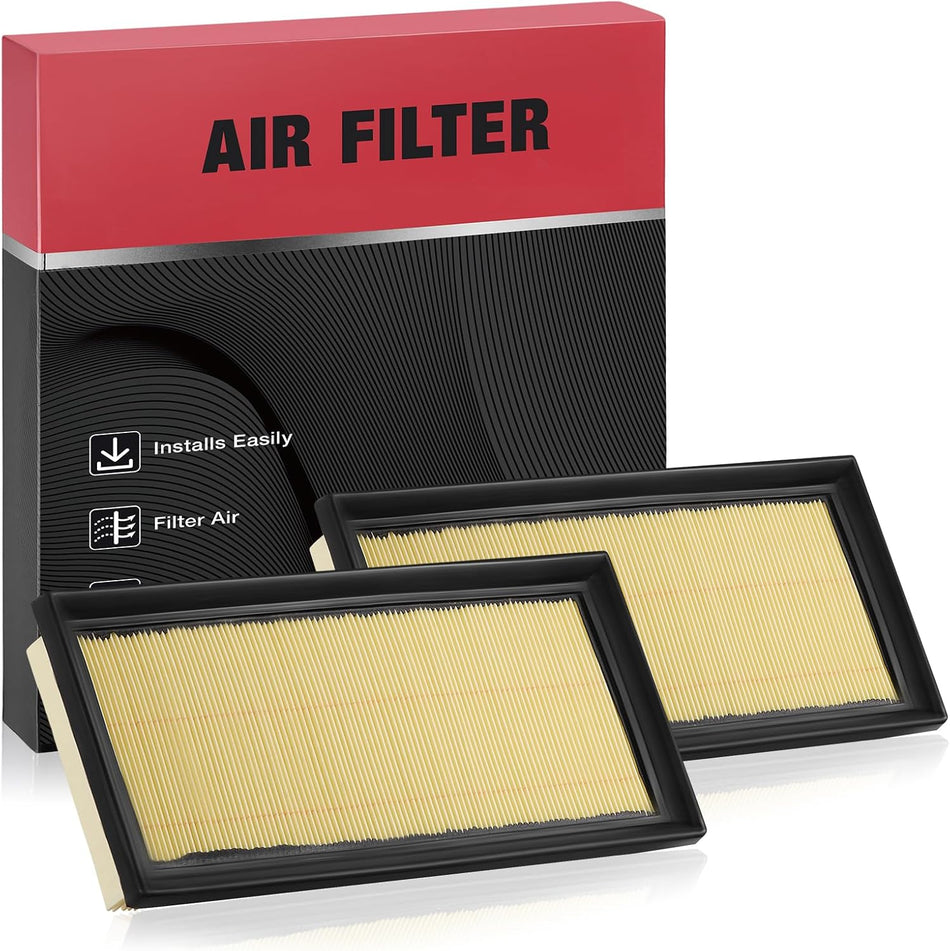 BDFHYK 2PC CA11952 Engine Air Filters Compatible with Mitsubishi 2014-2023 Mirage 1.2L l3, 2017 2018 2019 2020 2021 2022 2023 Mirage G4 1.2L l3