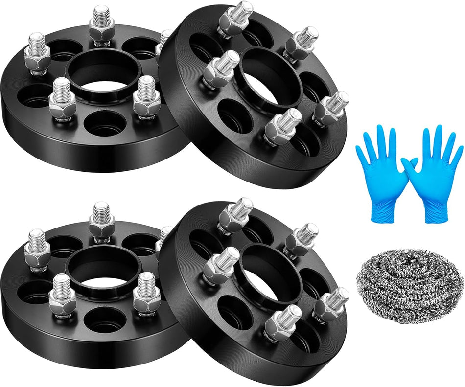 BDFHYK 5x100mm Wheel Spacers 1 inch Hubcentric Wheel Spacer Compatible with Subaru BRZ Impreza FR-S Exiga, Forged 5 Lug Wheel Adapters M12x1.25 & 56.1 mm Hub Bore, Set of 4