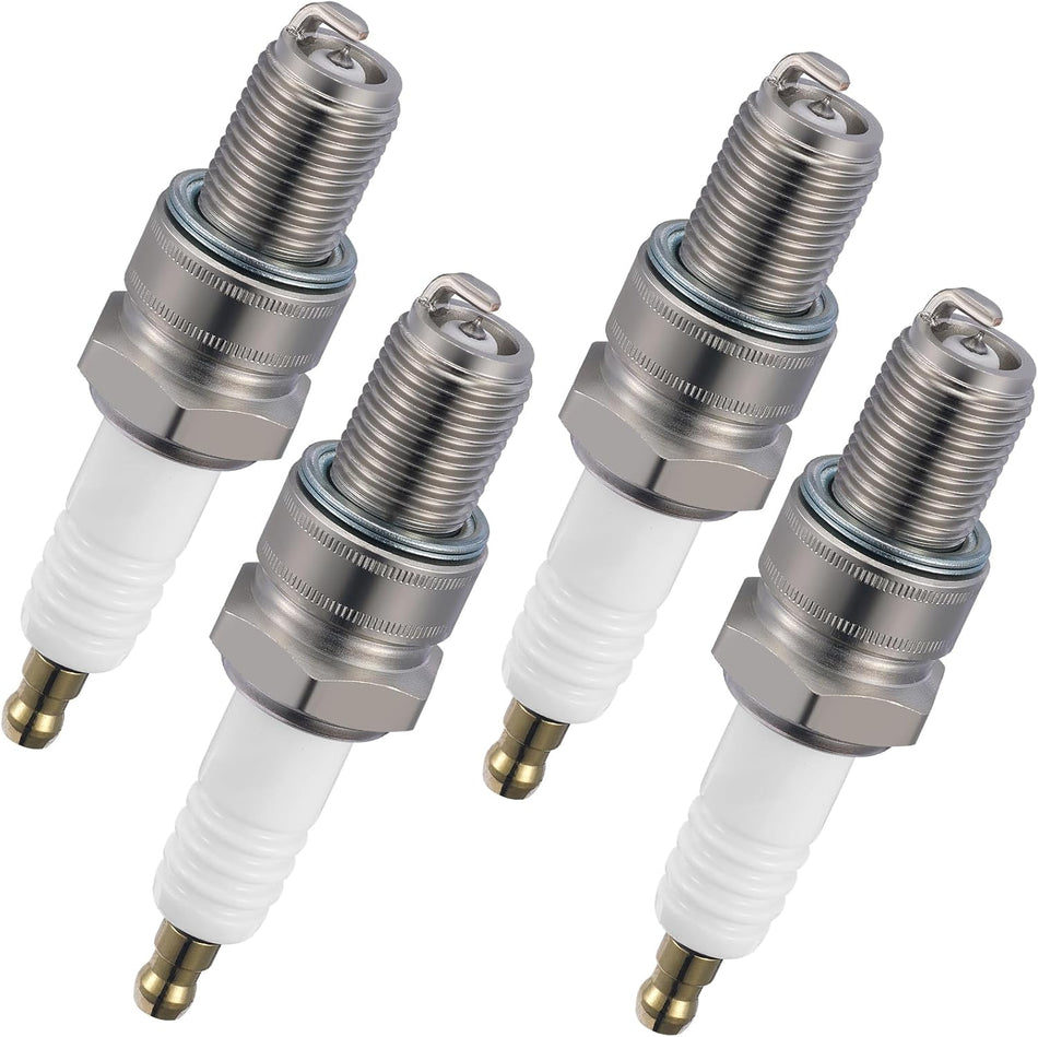 BDFHYK 5044 Iridium Spark Plugs Compatible with Porsche for Ferrari for Lamborghini 911 Countach Jalpa Silhouette Urraco 512 BB for Renault Fuego 2.0L 2.5L 3.0L H6 V8 Replacement for BR8EIX Set of 4