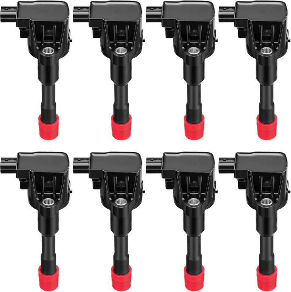 BDFHYK Ignition Coils Pack Compatible with Honda Civic l4 1.3L Coil for UF374 30521PWA003 30521PWAS01 C1408 E404 7010796 610-58665 30521REAZ01 GN10248 C-688 Set of 8