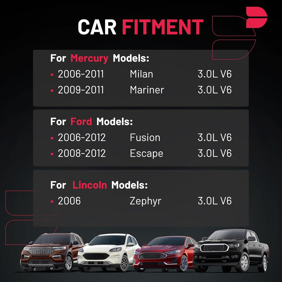 BDFHYK Ignition Coil Pack Set of 6 Compatible with Ford 2008-2012 Escape 2006-2012 Fusion, 2009-2011 Mercury, Mariner 2006-2011 Milan& 2006 Lincoln Zephyr, Replacement for DG514 C1594 UF486 3.0L V6
