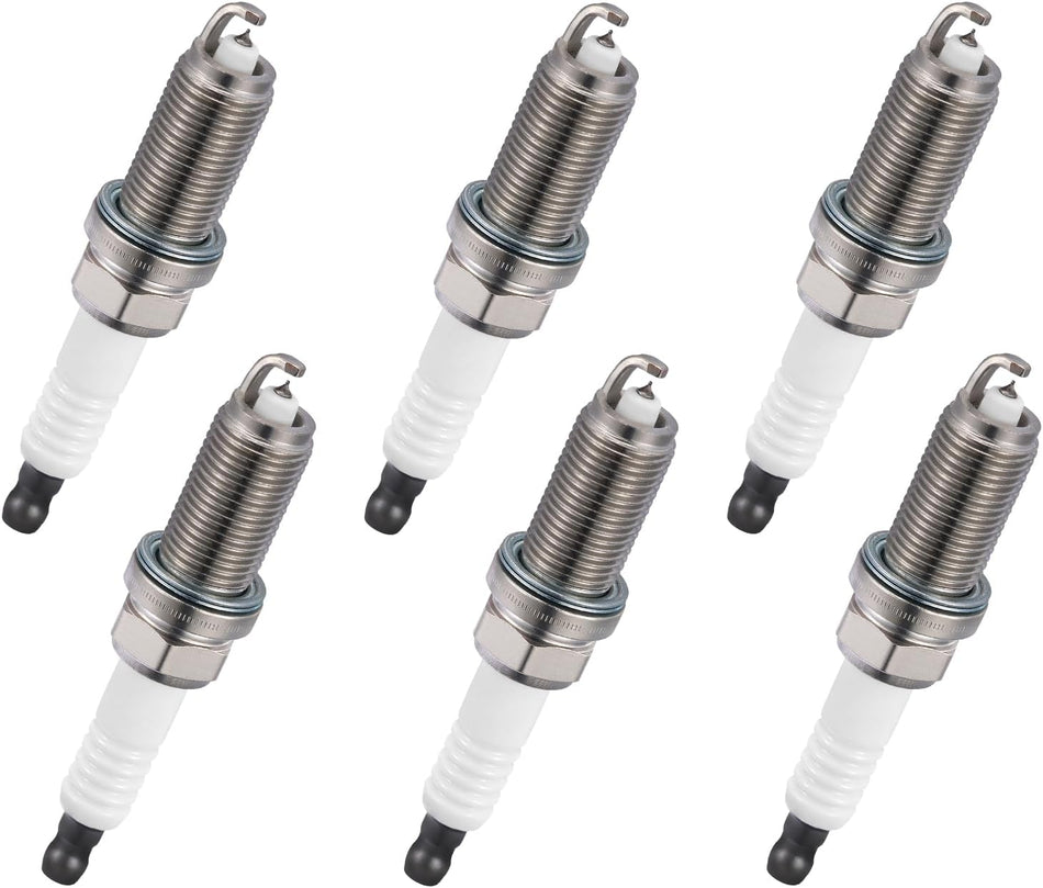 BDFHYK 6240 Iridium Spark Plugs Compatible with INFINITI for Nissan FX35 FX45 G35 I35 M35 M45 Q45 QX4 QX56 350Z Altima Armada Frontier Maxima Murano Quest TITAN Xterra PLFR5A-11 Set of 6
