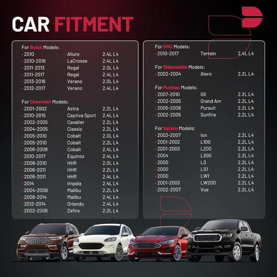 BDFHYK 2.0 2.2 2.4 Engine Timing Chain Kit with Tensioner Compatible with Chevy Equinox Cobalt Malibu HHR Impala, Compatible with Buick LaCrosse Allure Regal Verano, Fit for Terrain, Ion, G5, Vue L4