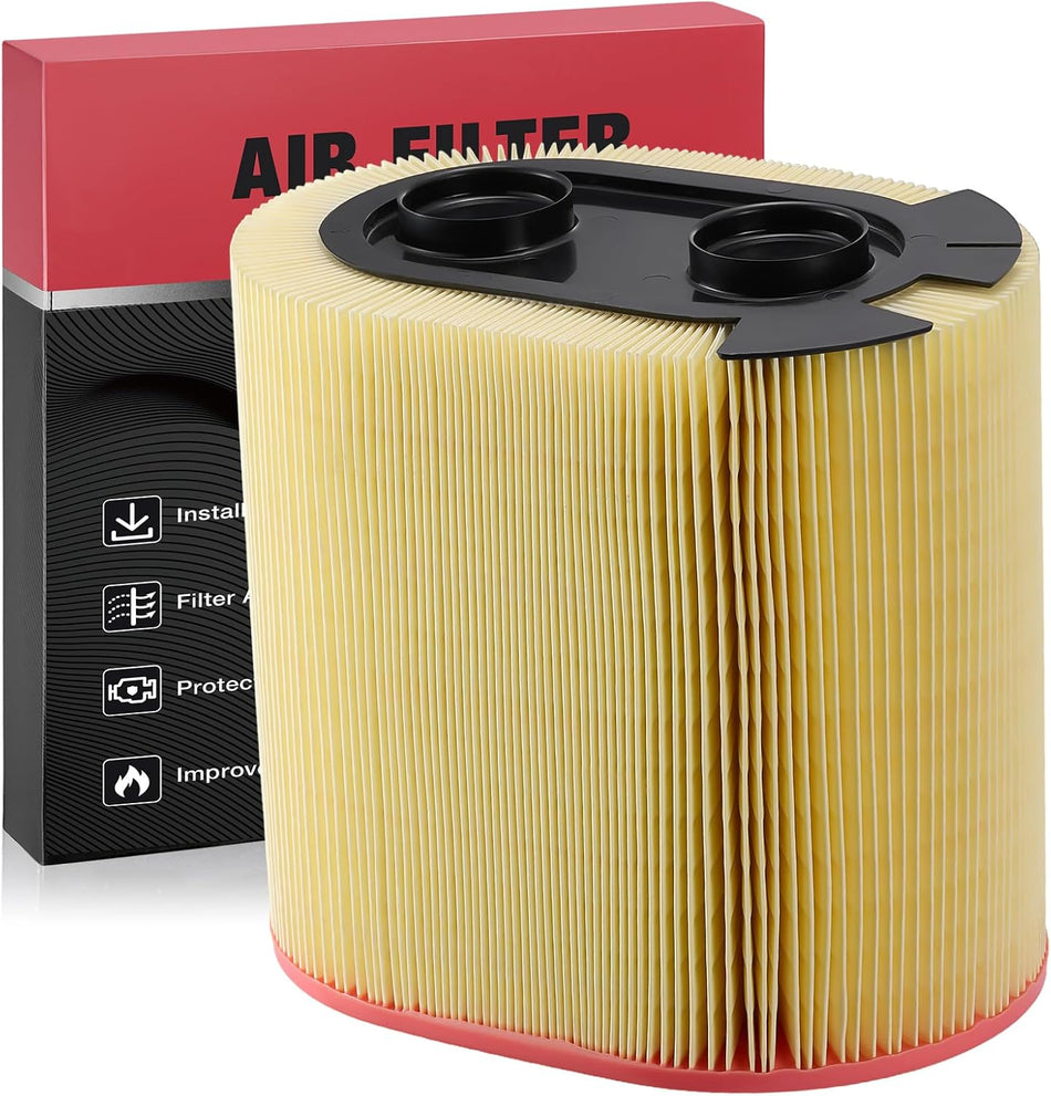 BDFHYK CA12183 Engine Air Filter Compatible with Ford 2017-2019 F-250 Super Duty/F-350 Super Duty 6.2L V8, 2017 2018 2019 F-450 Super Duty/F-550 Super Duty 6.8L V10