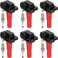 BDFHYK Ignition Coil UF666 & 6619 Iridium Spark Plug for Subaru Legacy 2010-2019 3.6L H6,Sets of 6