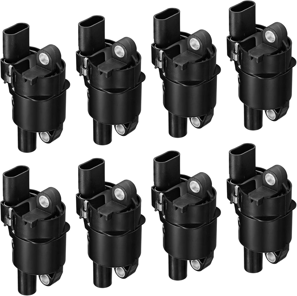BDFHYK Ignition Coils Pack Compatible with Buick LaCrosse Rainier Cadillac Escalade ESV EXT Chevrolet Avalanche Camaro GMC Canyon Envoy Hummer 1500 2500 3500 V8 5.3L 6.0L Coil for UF414 C1512 Set of 8