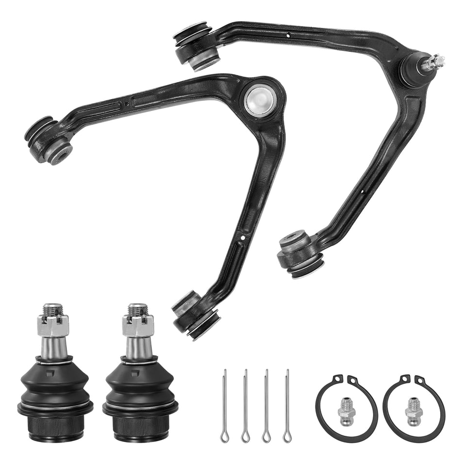 BDFHYK Front Upper Control Arm 4pcs,with Ball Joint Compatible with 2002-2006 Cadillac Escalade ESV/EXT,1999-2014 Chevrolet Avalanche 1500/Express 1500/2500/Silverado 1500,1999-2014 GMC Savana 1500