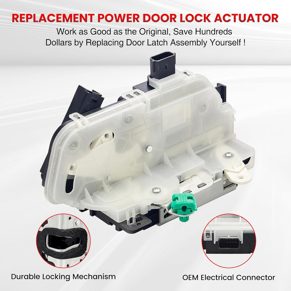 SYERAL Front Left Driver Side Power Door Lock Latch Actuator Compatible with 2009-2014 F-150, 2010-2014 Mustang, 2011-2019 Explorer, 13-19 Taurus, Compatible with Lincoln Mark LT 10-14 OE 9S4Z5421813A