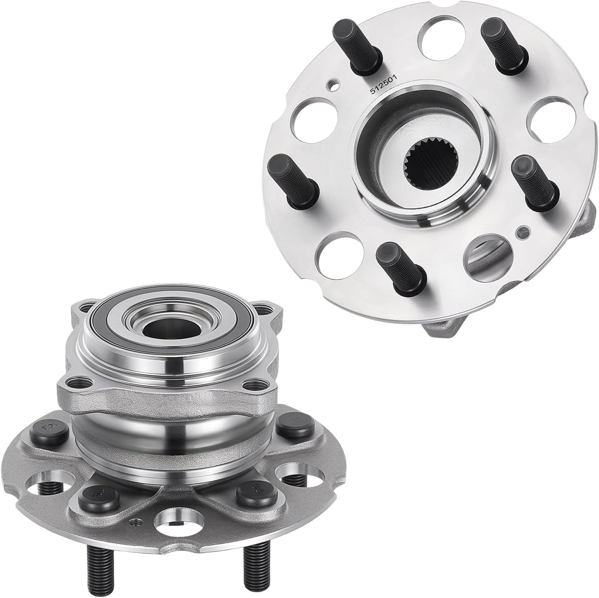 BDFHYK 512501 2PCS rear wheel bearing and hub assembly for Acura RDX and Honda CR-V AWD