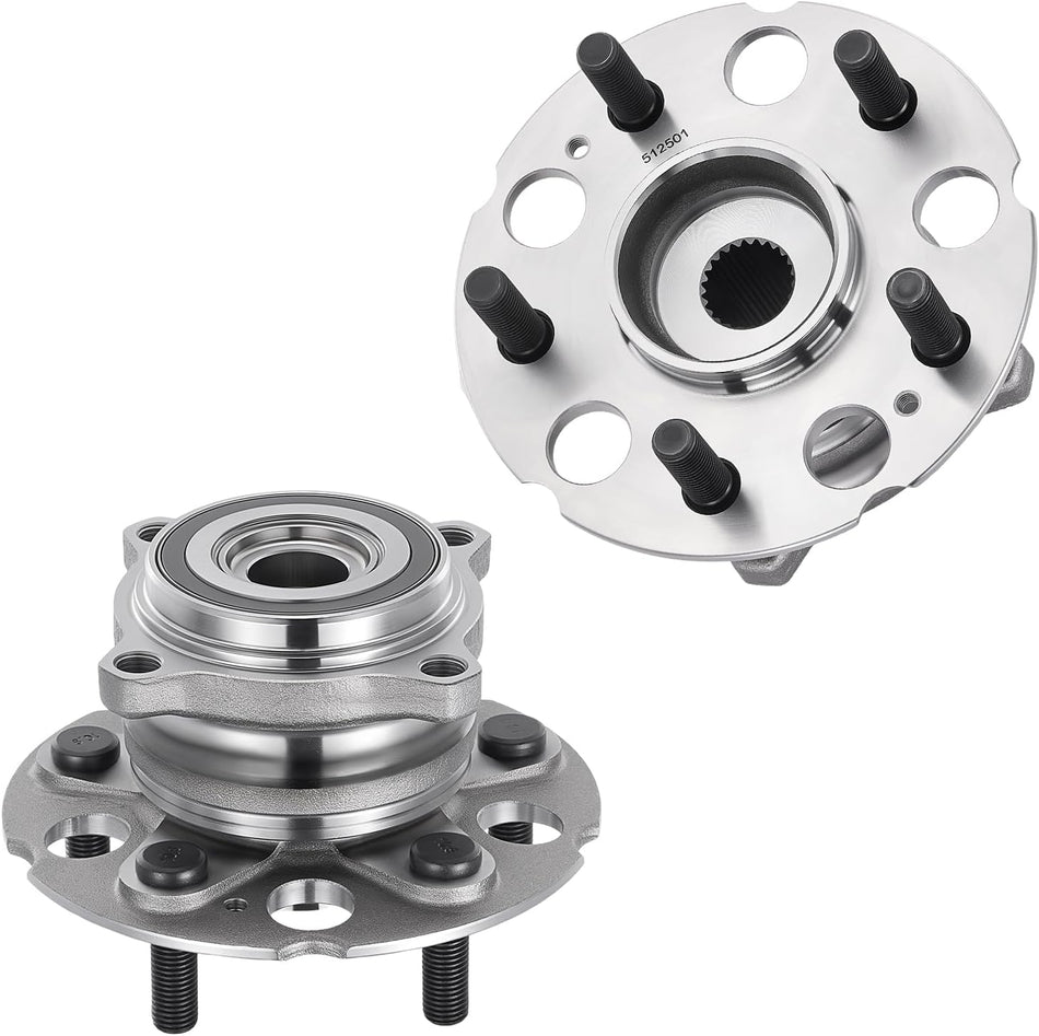 BDFHYK 512501 2PCS rear wheel bearing and hub assembly for Acura RDX and Honda CR-V AWD