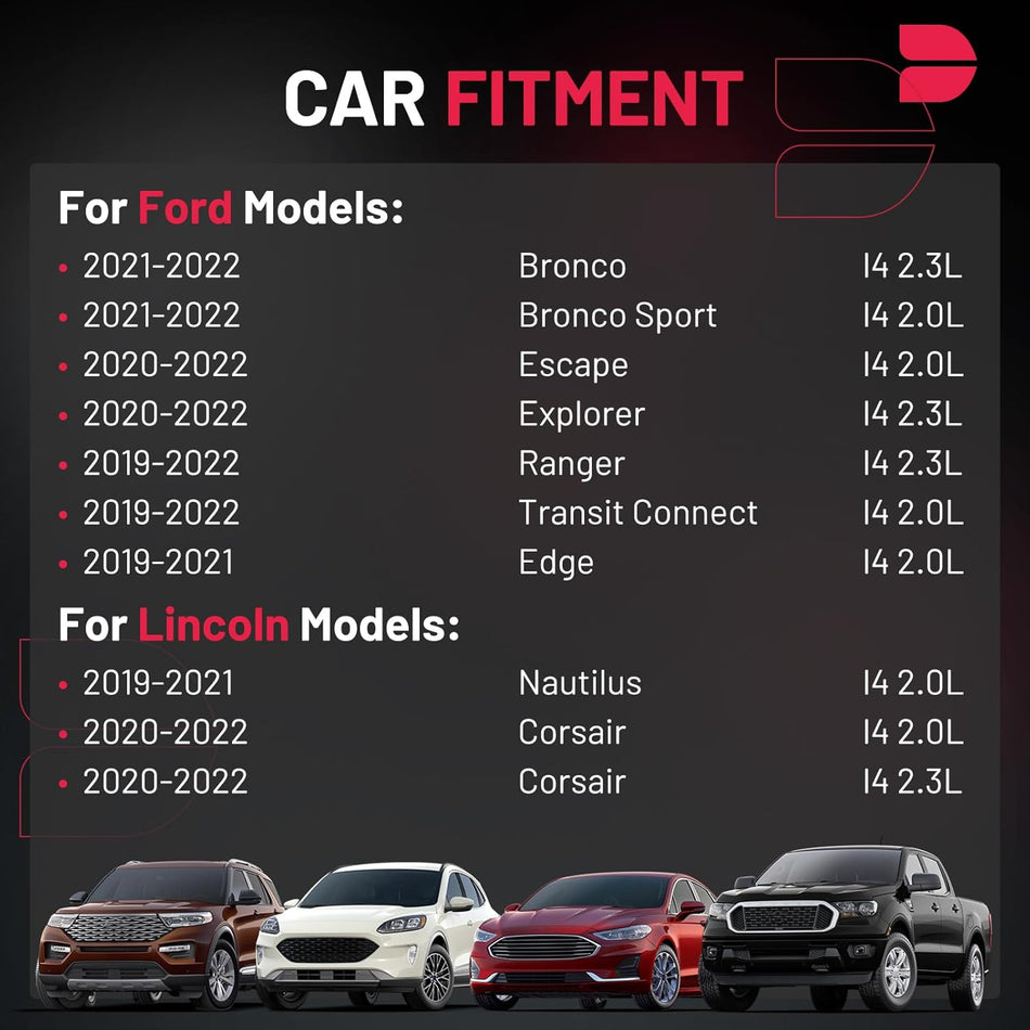 BDFHYK Ignition Coil Packs Compatible with Edge Escape Explorer Ranger Transit Connect Bronco Sport,Compatible with Lincoln Nautilus l4 2.0L 2.3L 2019 2020 2021 2022 Coil for UF855 5C2291 Set of 4