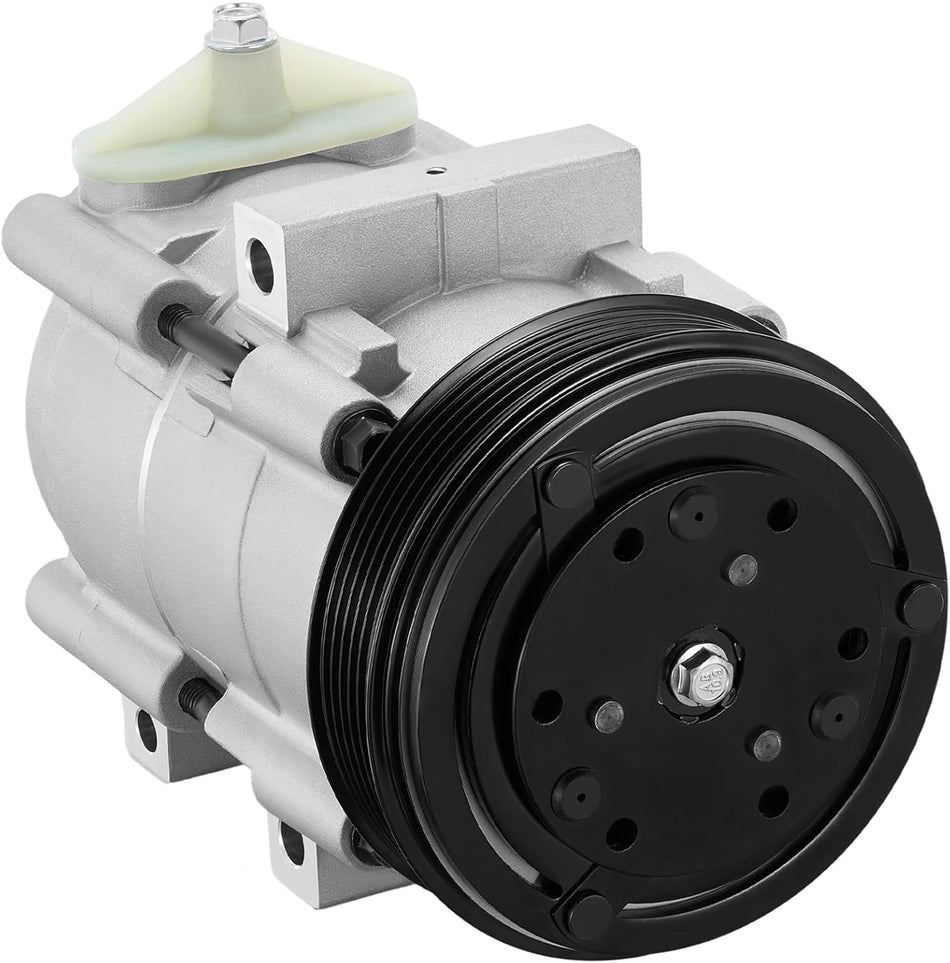 BDFHYK Air Conditioning A/C Compressor with Clutch Compatible with Ford F-150 1997-2006, F-150 Heritage 2004 4.2L, Replacement F65Z19V703J F6LZ19703AA 4L3Z19703AA