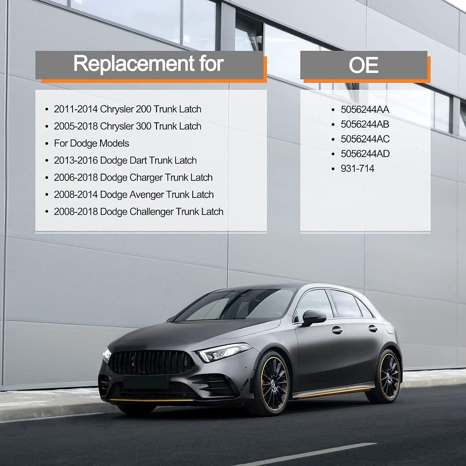 SYERAL Tailgate Lock Actuator Rear Liftgate Door Lock 931-714 Trunk Latch Actuator Power Trunk Actuator Compatible with Chrysler 200 300, Compatible with Dodge Charger Challenger Avenger Dart