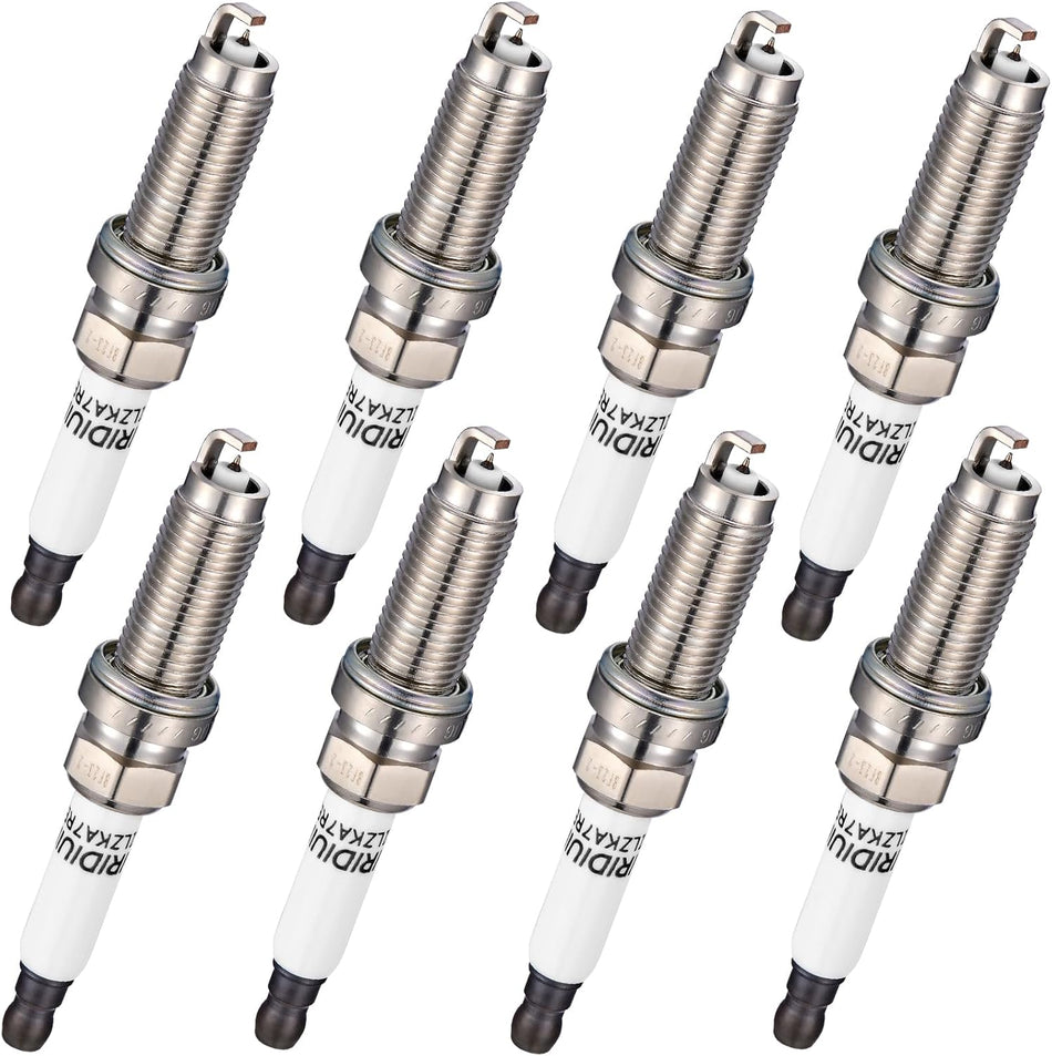 BDFHYK 93476 Platinum Iridium Spark Plugs Compatible with Land Rover Discovery LR4 Range Rover Range Rover Sport Velar,Compatible with Jaguar F-Pace F-Type XE XF XJ 3.0L 5.0L V6 V8 Set of 8
