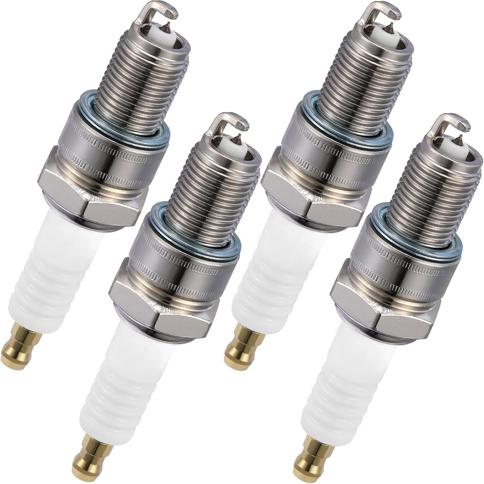 BDFHYK 5534 Iridium Spark Plugs Compatible with Ferrari for Lamborghini Compatible with Audi for Fiat for Mercedes-Benz 2.0L 3.0L L4 L6 V6 Replacement for BPR7ES Set of 4
