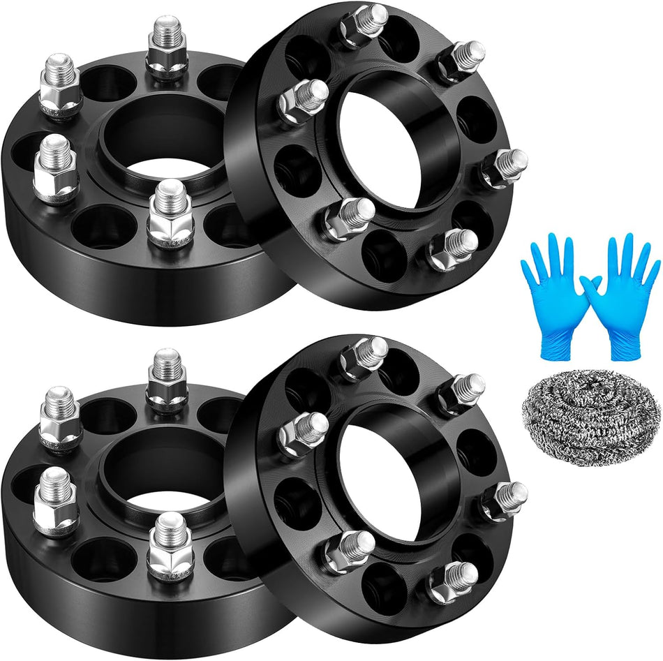 BDFHYK Wheel Spacers Compatible with Chevy Colorado Enclave Acadia 9-4X, Forged 6 Lug Adapters M14x1.5 & 66.9 mm Hub Bore, Thickness 1.5" Hubcentric Wheel Spacer 6x4.7 (6x120mm) Set of 4